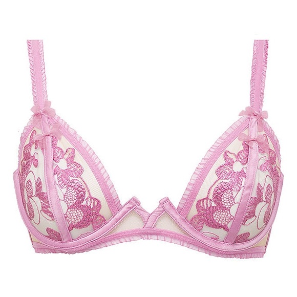 ‼️ LAST 2 IN STOCK ‼️ LAST OFFER ‼️ FOR LOVE AND LEMONS GRACE BRA PINK MAUVE - Picture 2 of 6